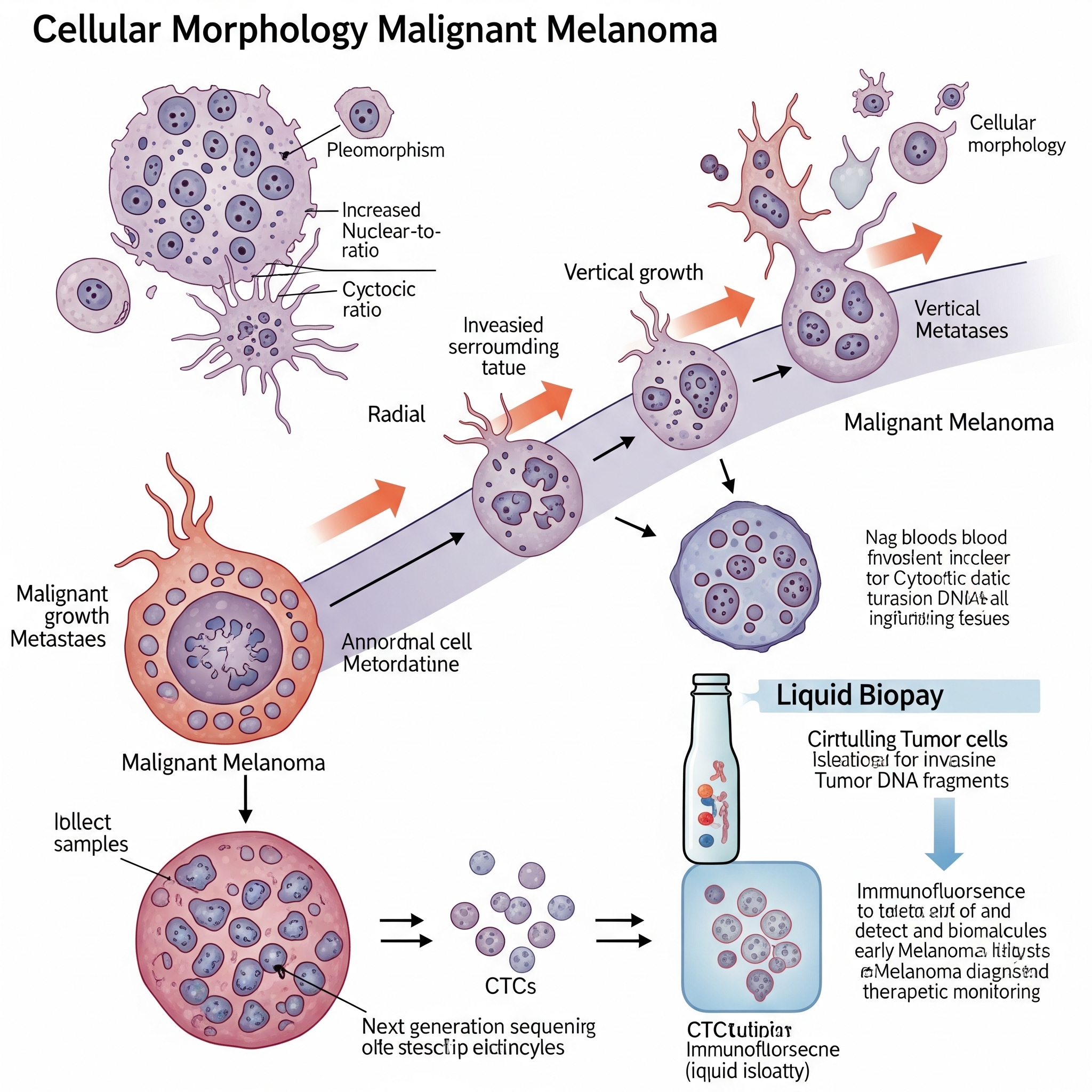 Illustration of tumor RNA research